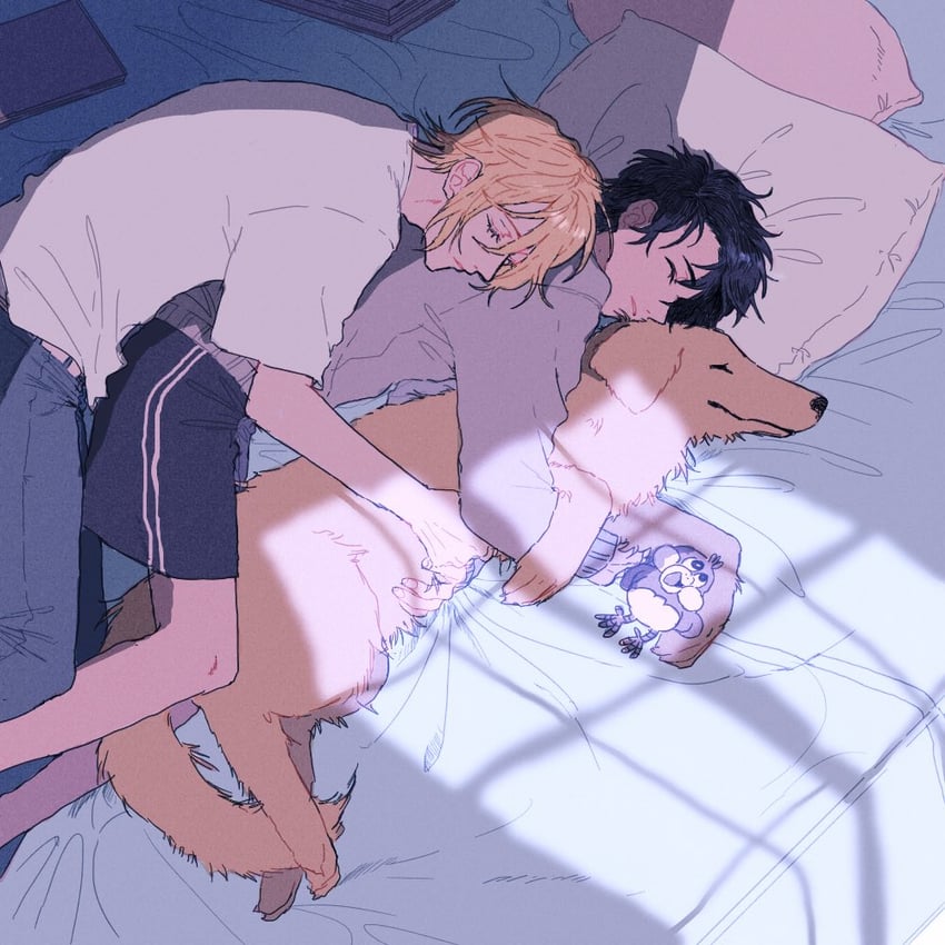 ash lynx and okumura eiji (banana fish) drawn by a_co_pi