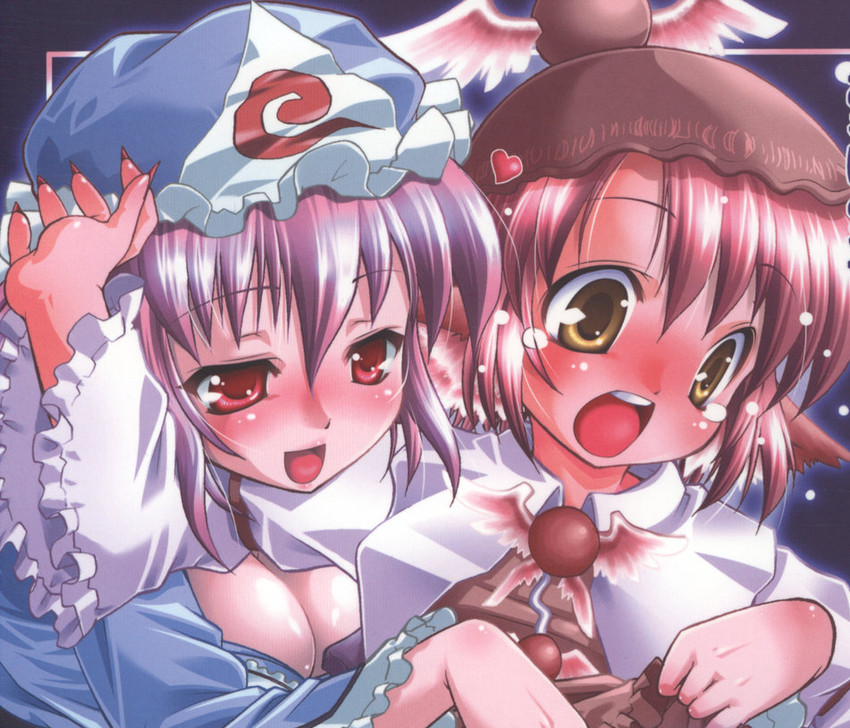 saigyouji yuyuko and mystia lorelei (touhou) drawn by nikusho