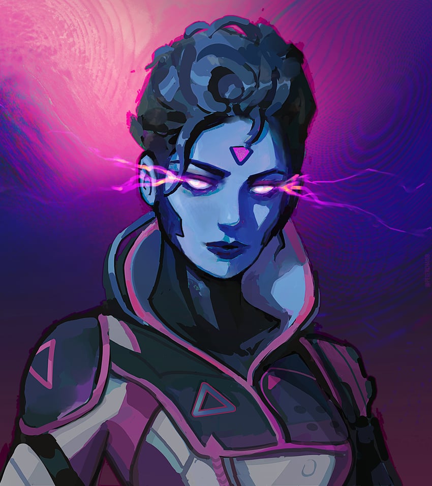 wraith and neon spectre wraith (apex legends) drawn by peter_chai