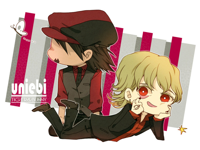 ebitetsu and ourobunny (tiger & bunny) drawn by ken_a_jian