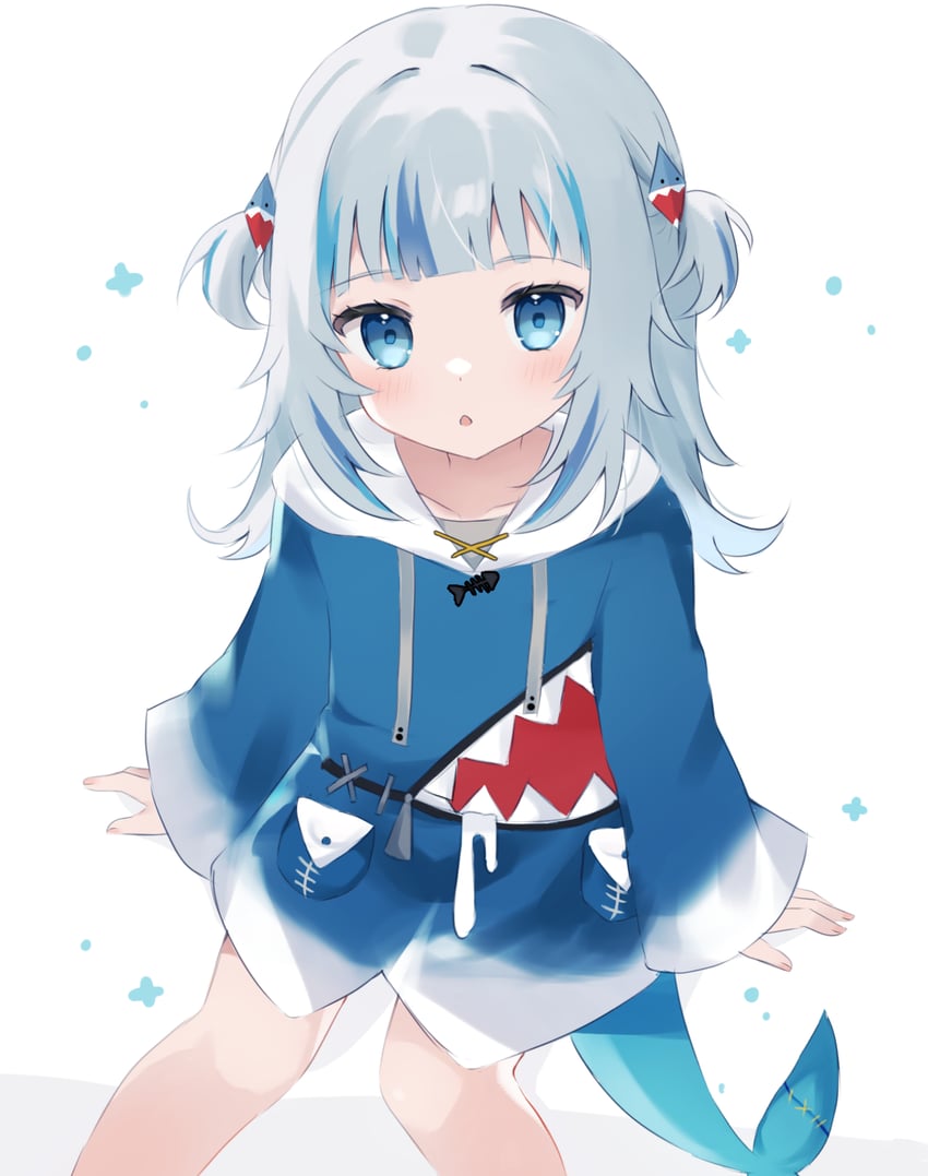 gawr gura (hololive and 1 more) drawn by user_wnak8388