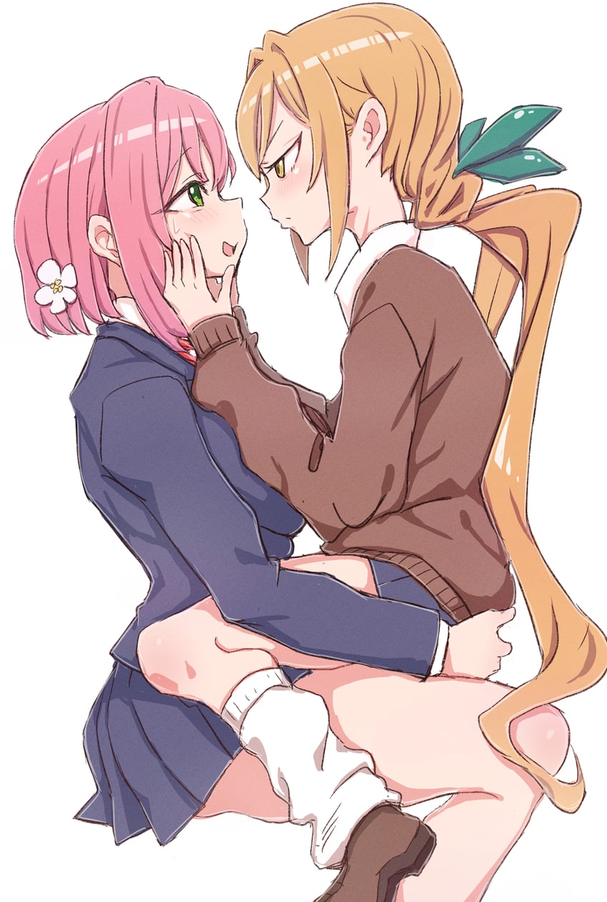 hanazono hakari and inda karane (kimi no koto ga dai dai dai dai daisuki na 100-nin no kanojo) drawn by nanami_yotsuya