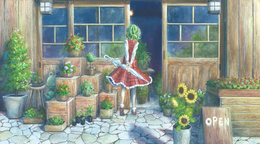 kazami yuuka and kero & koro (touhou) drawn by miso_pan