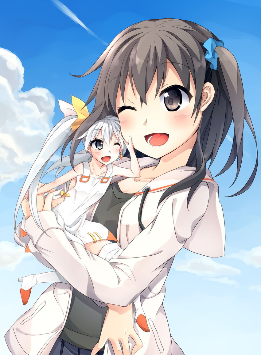 tama and kominato ruuko (wixoss and 1 more) drawn by oruto_(ort+)
