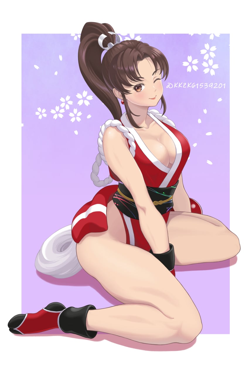 shiranui mai (the king of fighters and 1 more) drawn by kkzk61539201