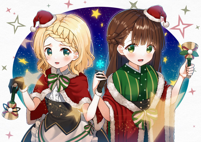 kirima syaro and ujimatsu chiya (gochuumon wa usagi desu ka?) drawn by same_jarashi