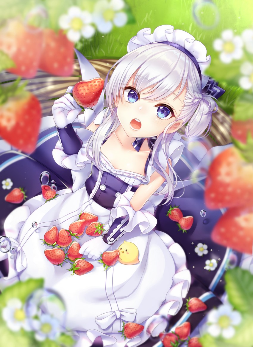 manjuu and little bel (azur lane) drawn by kitazume_kumie