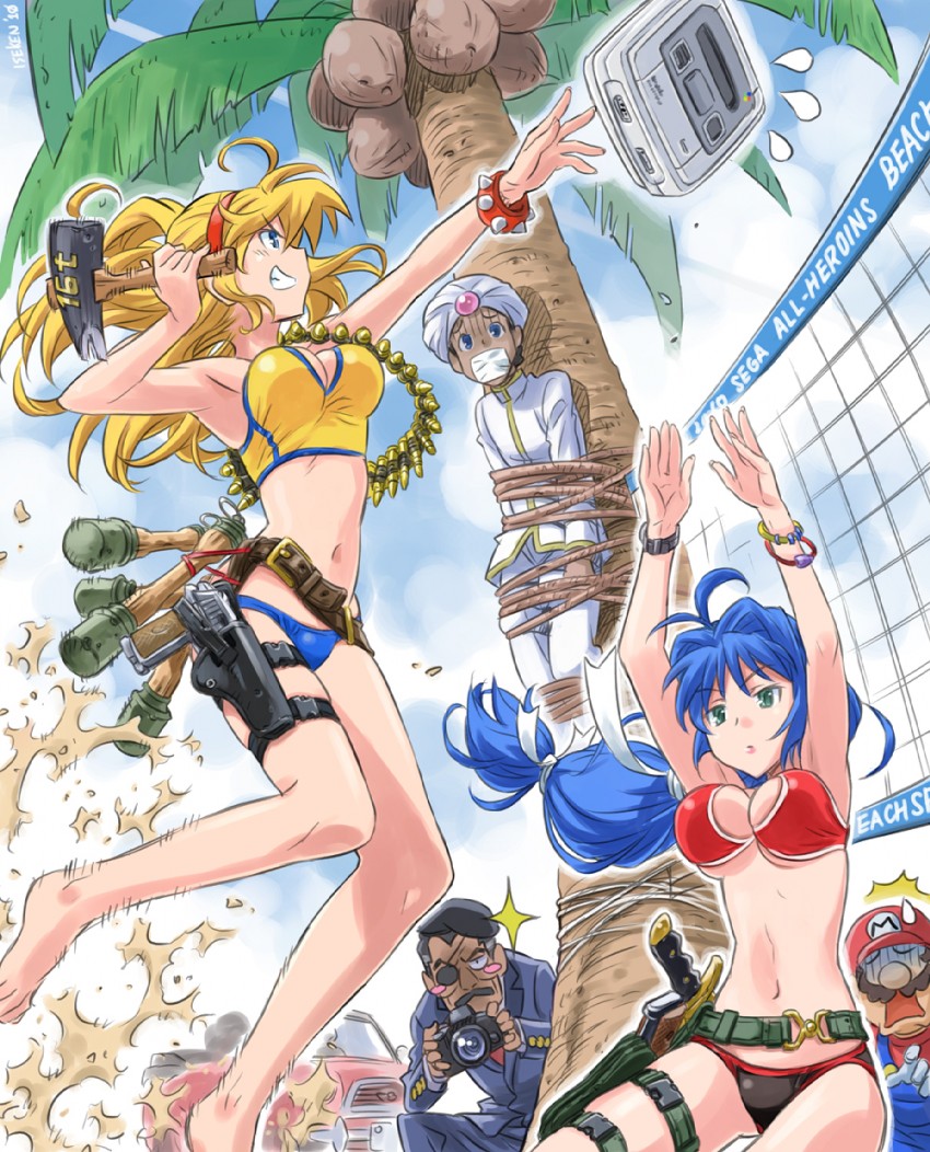 mario, ootorii mania, haneda maria, crown prince denka, and colonel (mario and 4 more) drawn by isedaichi_ken