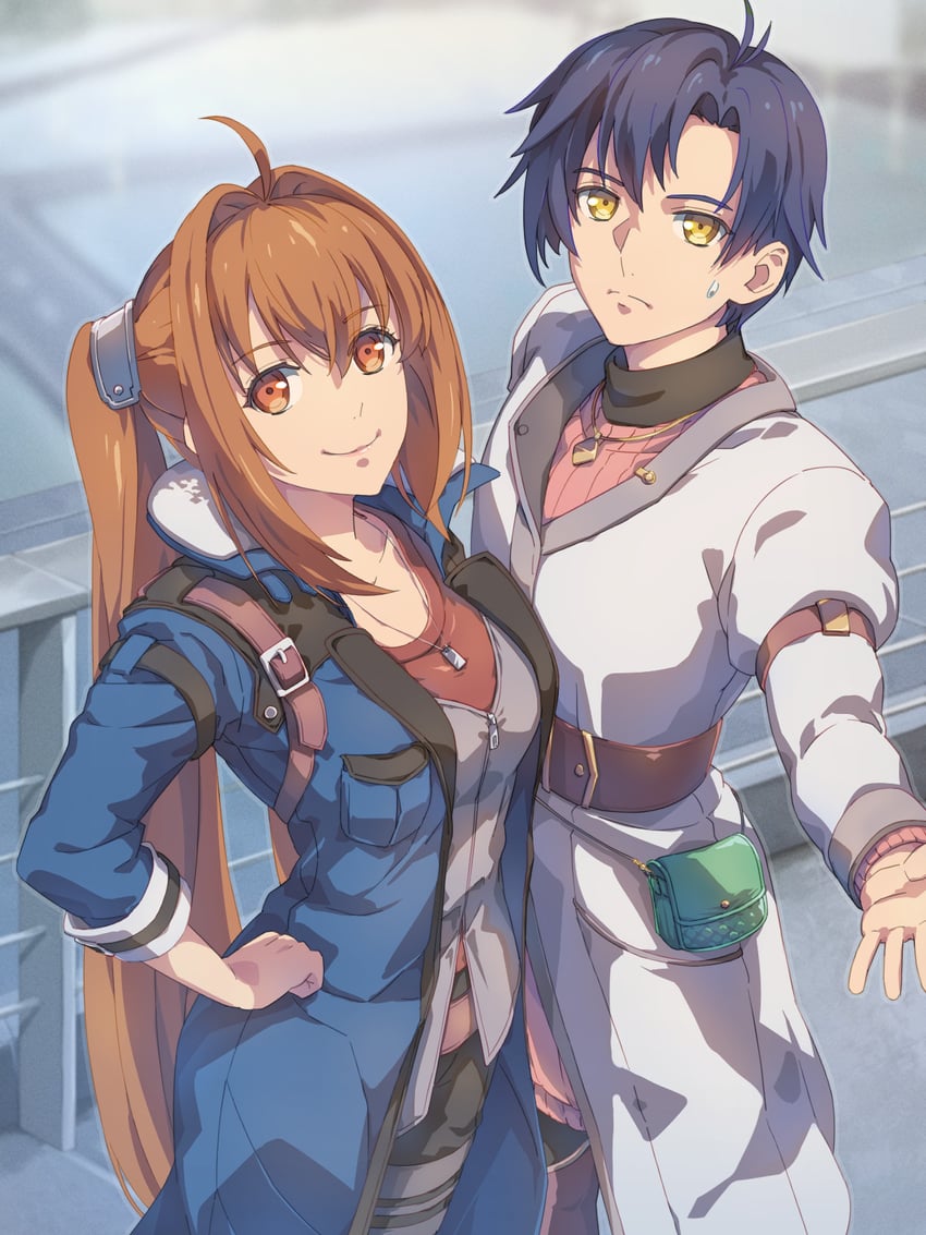 estelle bright, agnes claudel, van arkride, and joshua bright (eiyuu densetsu and 3 more) drawn by chiharu_(9654784)
