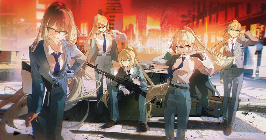 an-94 and alva (girls' frontline and 1 more) drawn by tracyton