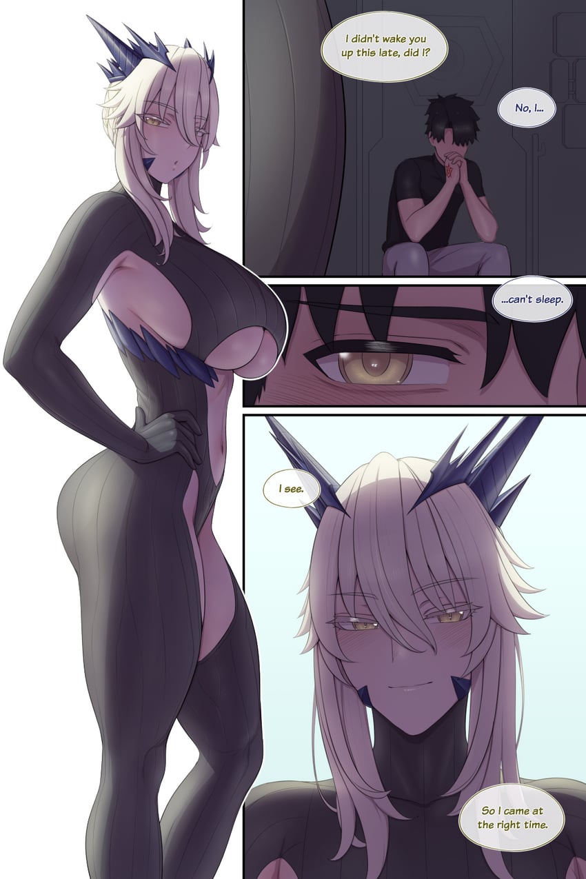 artoria pendragon and fujimaru ritsuka (fate and 1 more) drawn by lvl_(sentrythe2310)