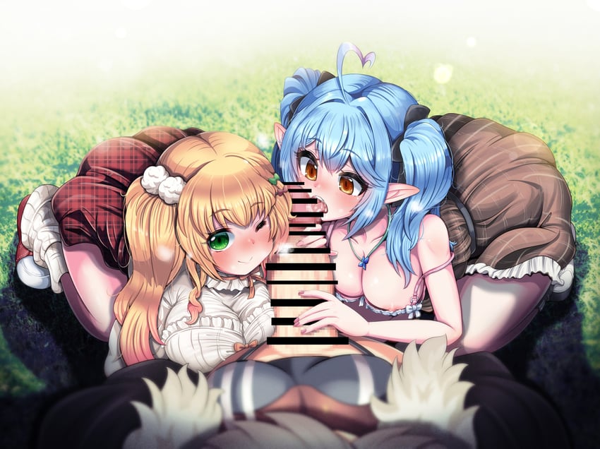 yukihana lamy, shishiro botan, and momosuzu nene (hololive) drawn by mi_nomi_ni