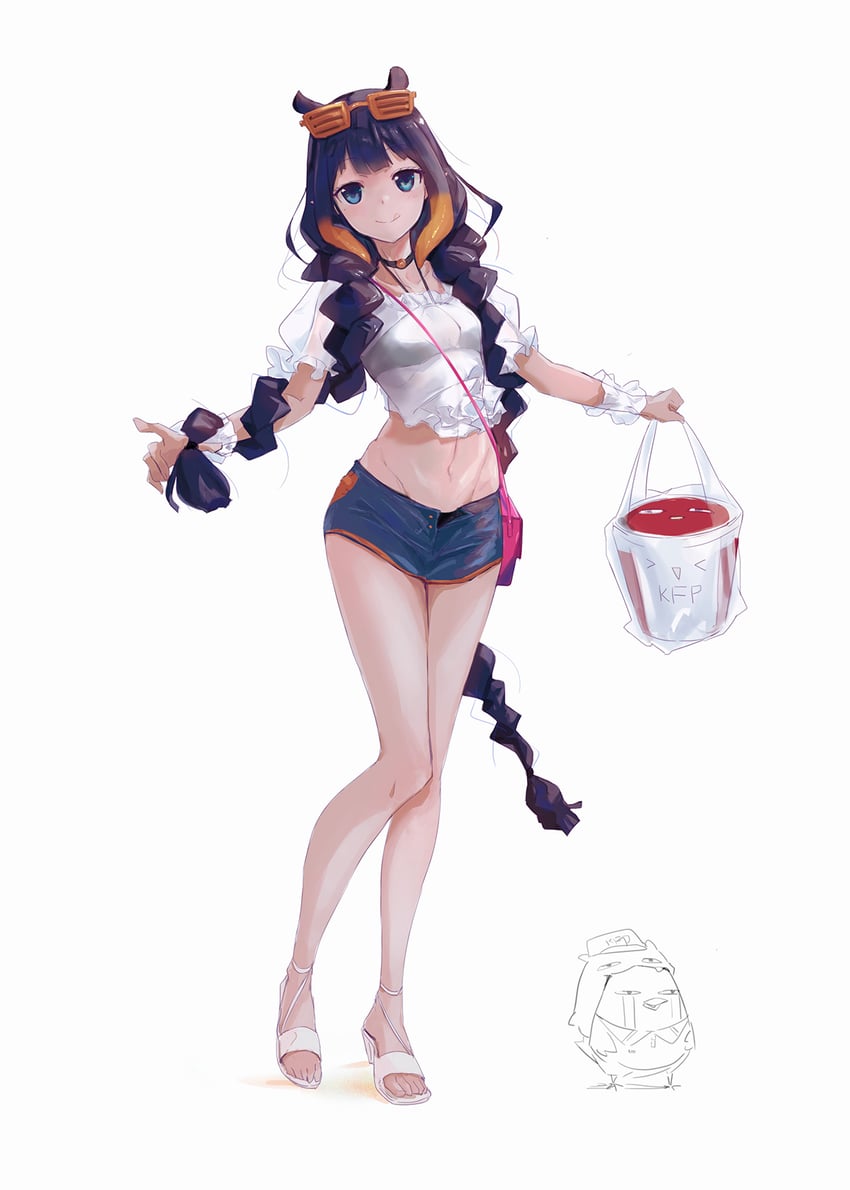ninomae ina'nis, takanashi kiara, takodachi, and kfp employee (hololive and 1 more) drawn by tallgeese_(lgeesel)