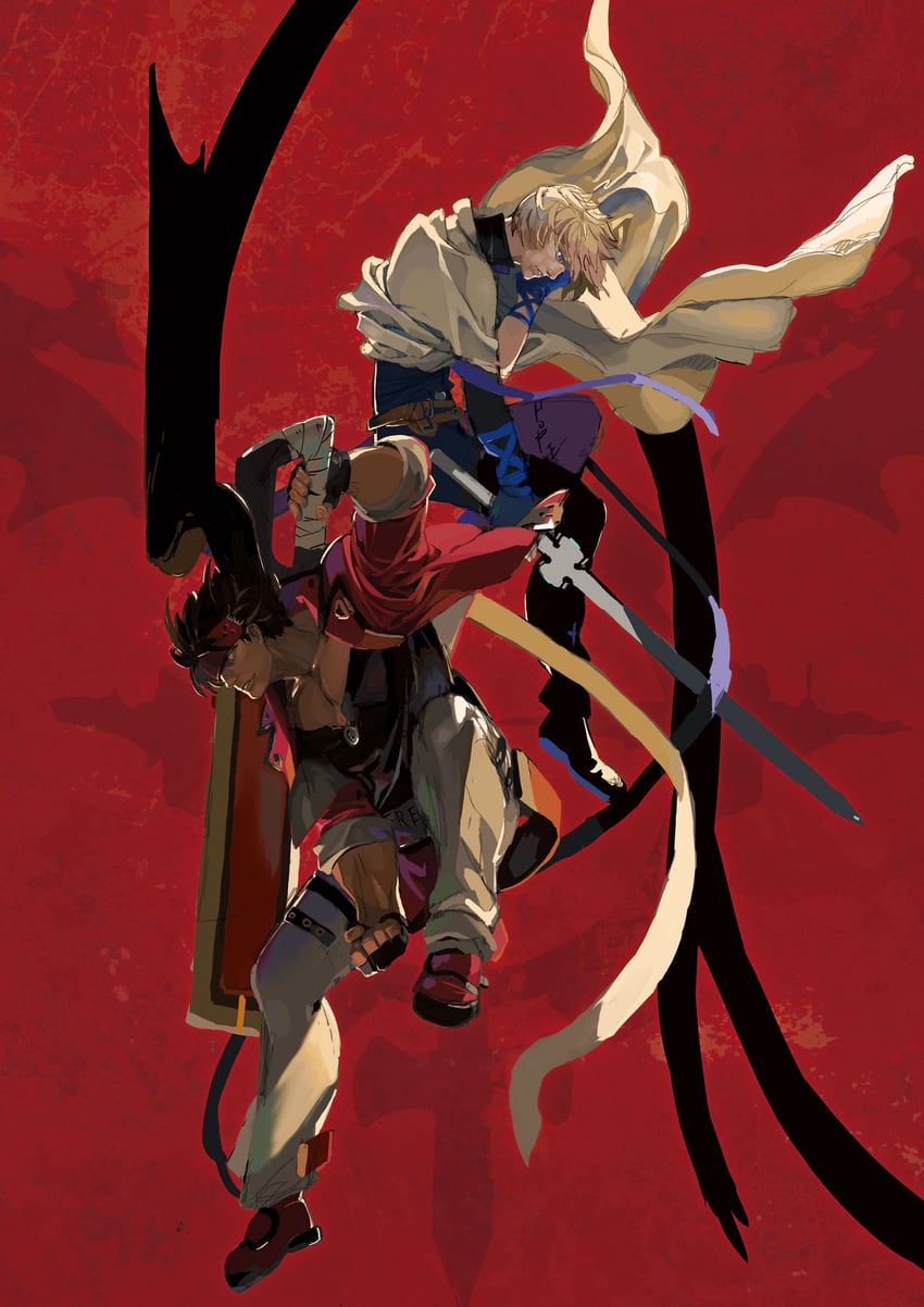 sol badguy and ky kiske (guilty gear and 1 more) drawn by ishiwatari_daisuke