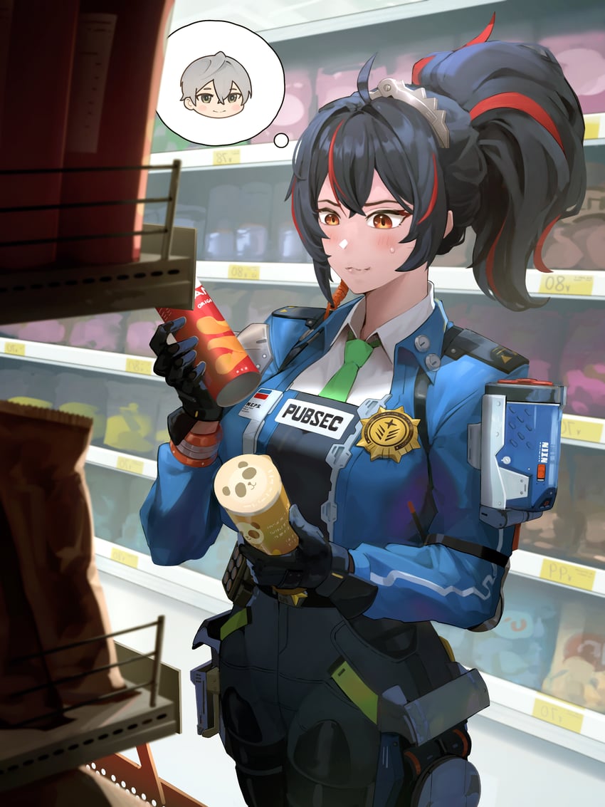 wise and zhu yuan (zenless zone zero) drawn by yobel