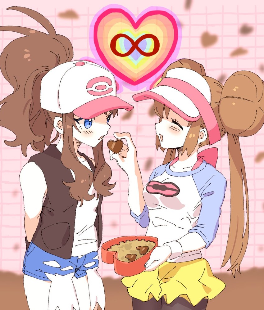 rosa and hilda (pokemon and 2 more) drawn by ankea_(a-ramo-do)