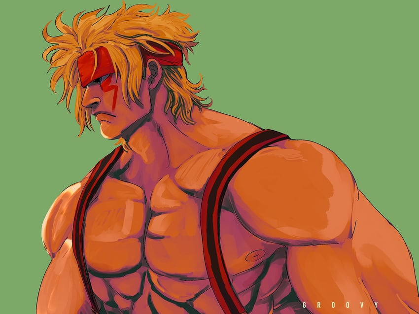 alex (street fighter and 1 more) drawn by groovy_(docilebread)