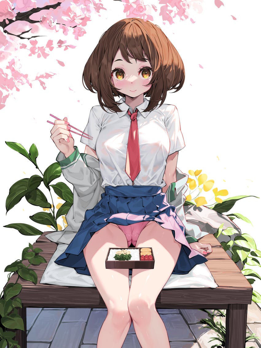 uraraka ochaco (boku no hero academia) drawn by waterring