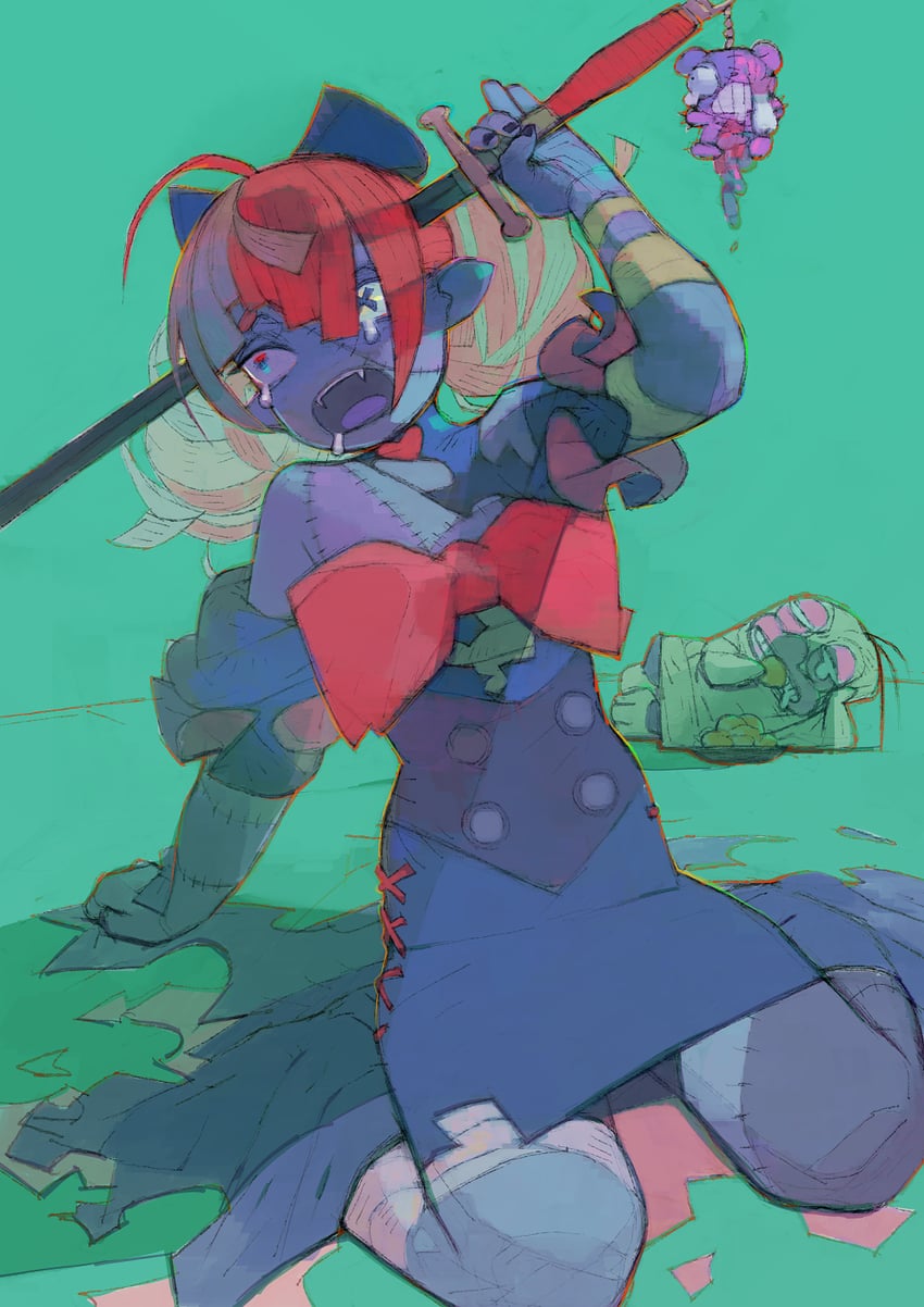kureiji ollie (hololive and 1 more) drawn by umezawa_michiko