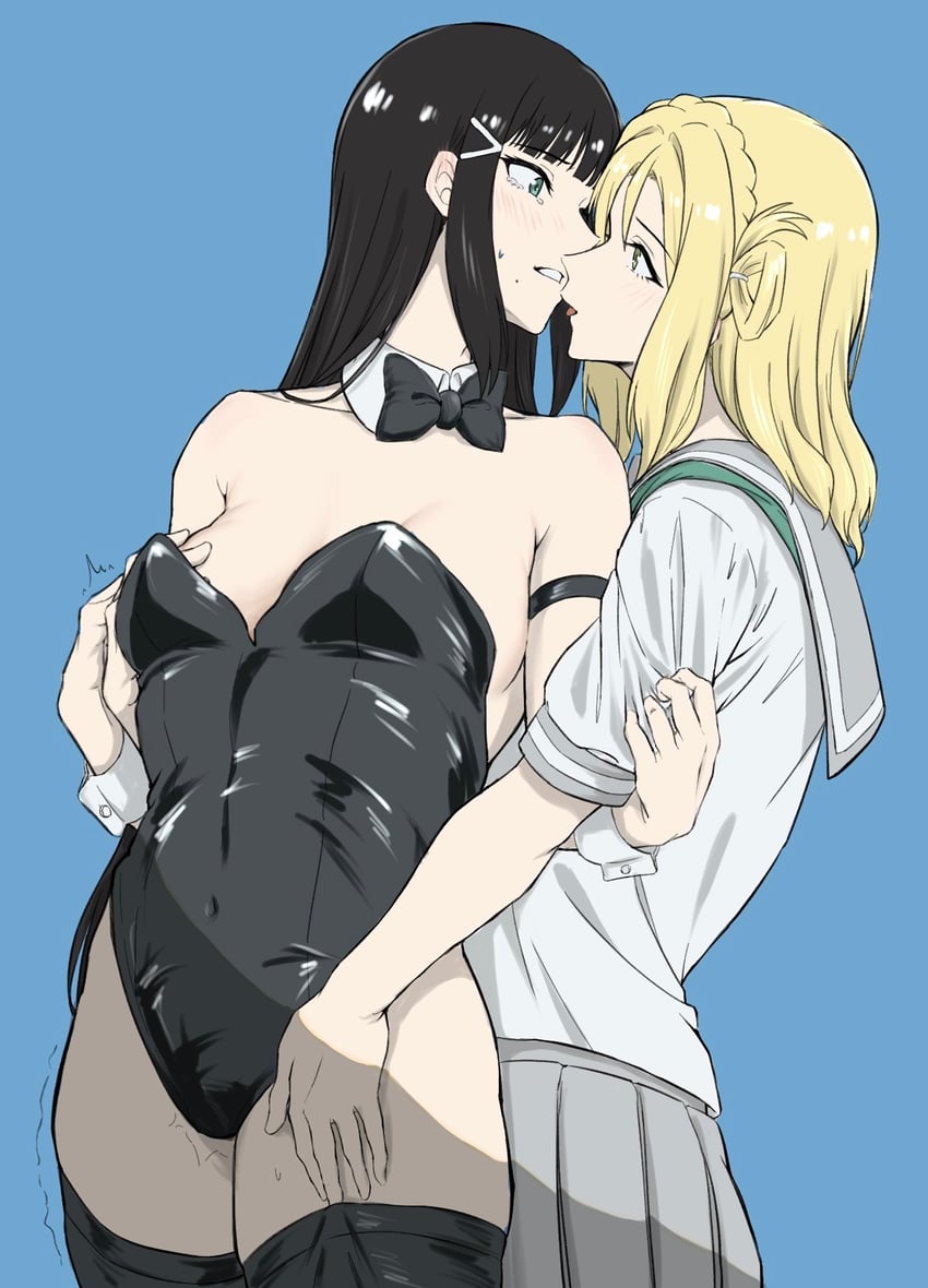kurosawa dia and ohara mari (love live! and 1 more) drawn by yakult1124