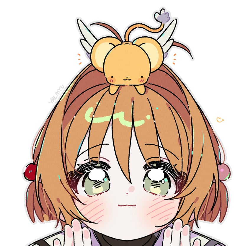 kinomoto sakura and kero (cardcaptor sakura) drawn by yalmyu