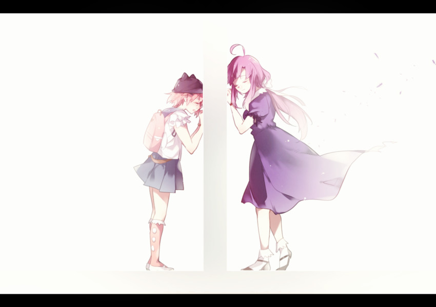 takeya yuki and sakura megumi (gakkou gurashi!) drawn by azu_(toulove)