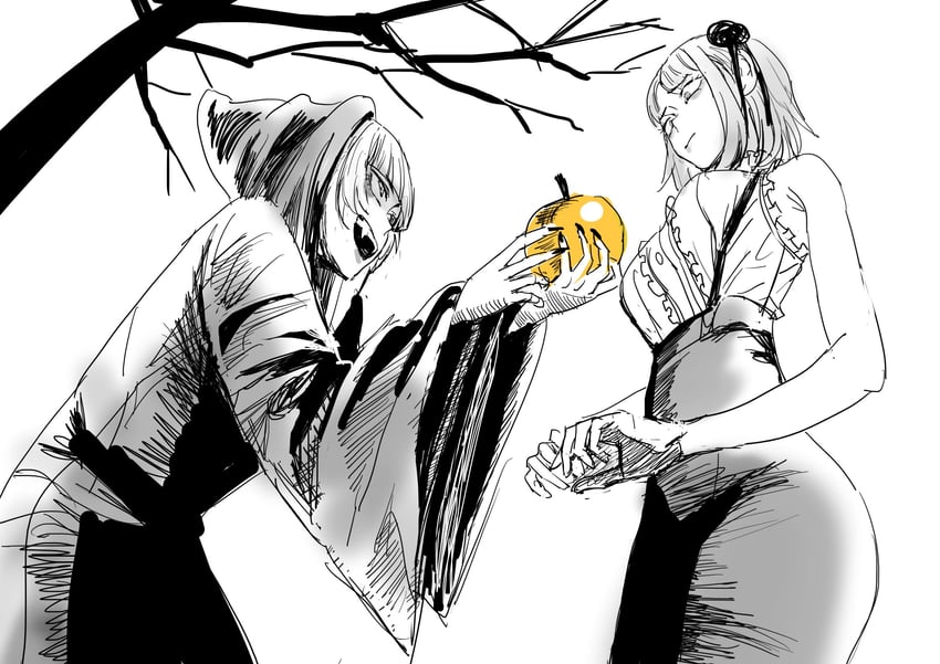 shidare hotaru, nanakusa nazuna, and snow white's queen (dagashi kashi and 2 more) drawn by reiquant