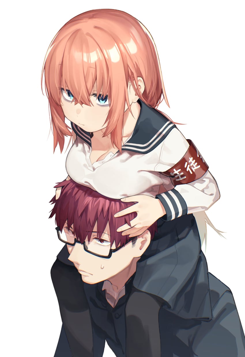 michinoku komaro and mizunoe ume (seitokai ni mo ana wa aru!) drawn by muchi_maro