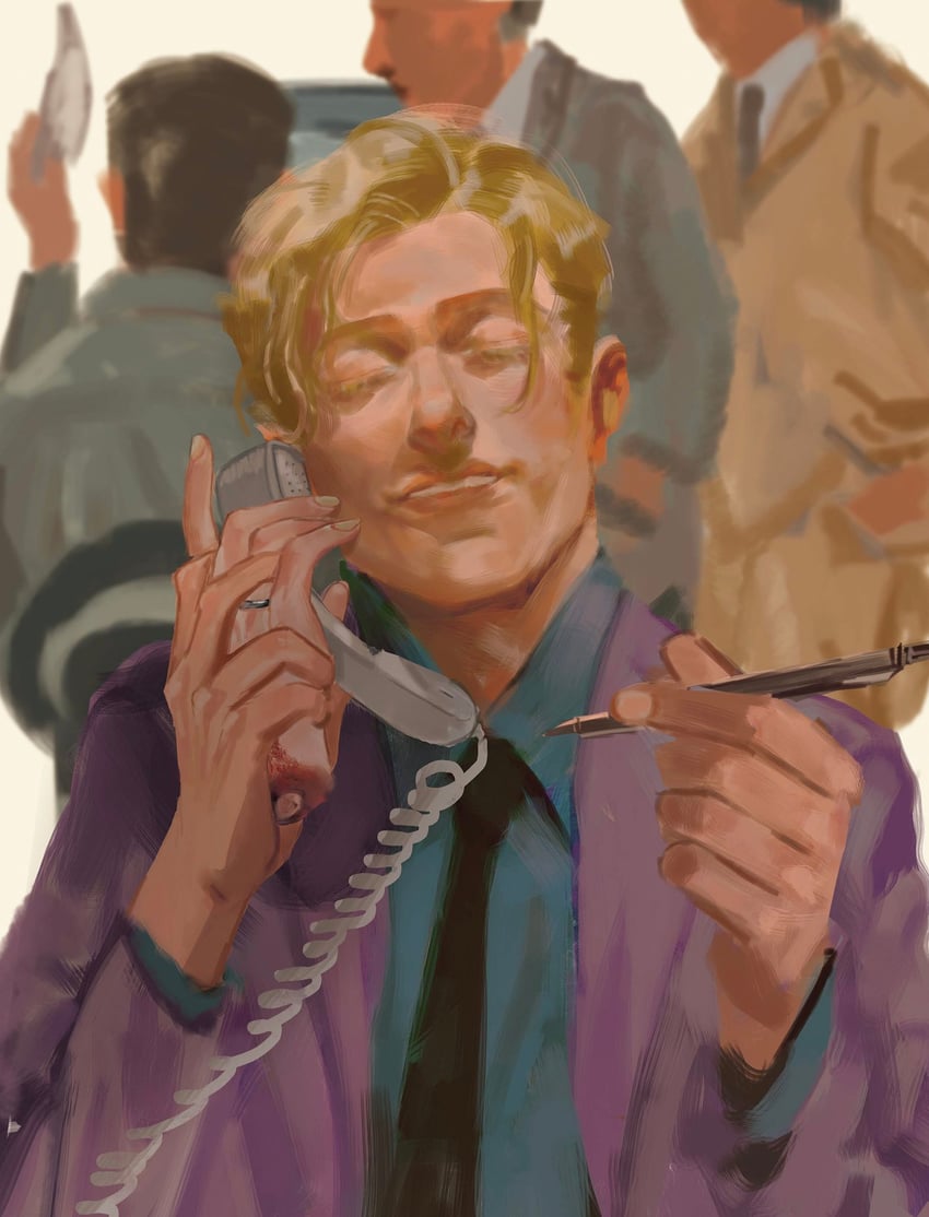 kira yoshikage (jojo no kimyou na bouken and 1 more) drawn by danart14020