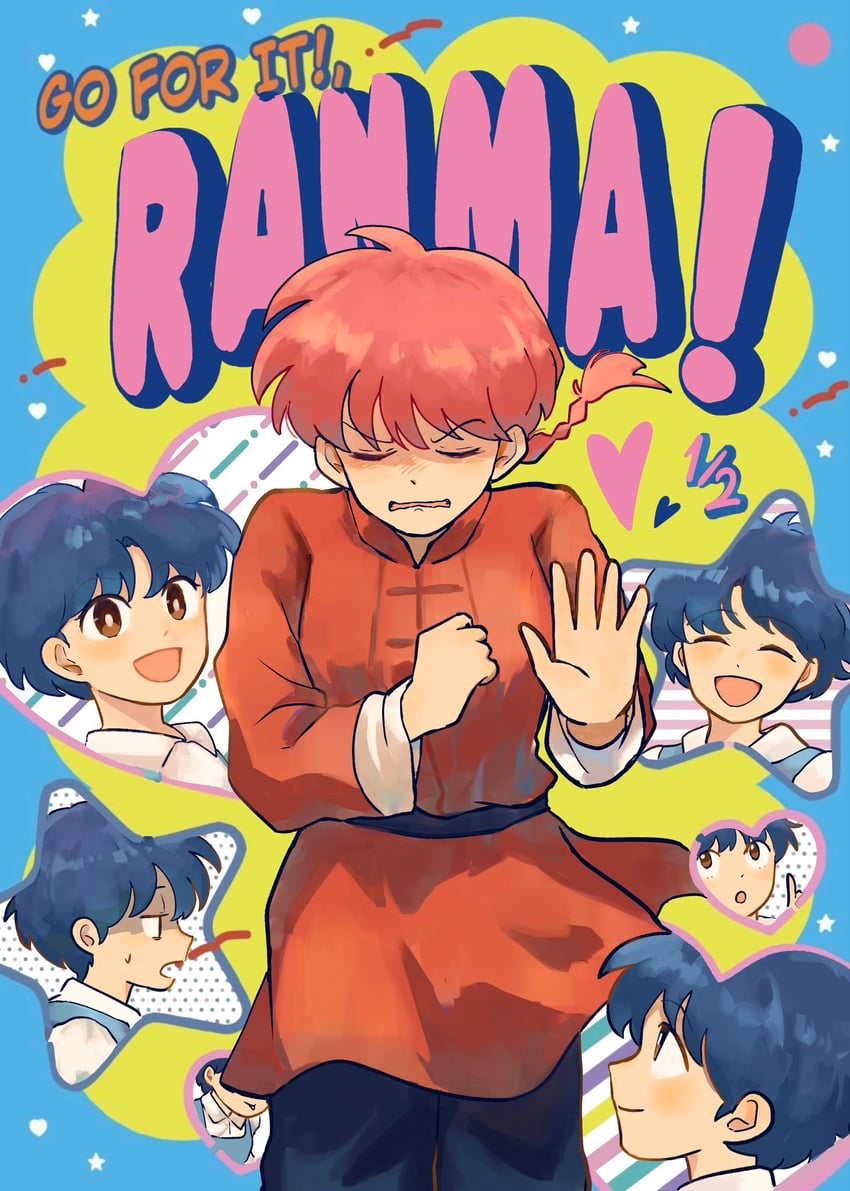 ranma-chan and tendou akane (ranma 1/2 and 1 more) drawn by fortist_166