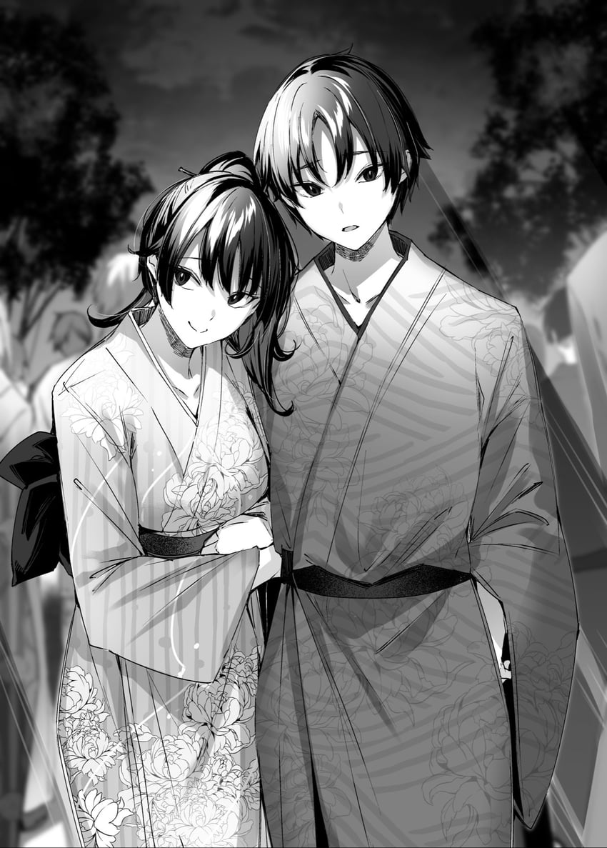 hitotsuba kaede and yoshizumi yuya (ryoushin no shakkin) drawn by kakao_(chocolate_land)