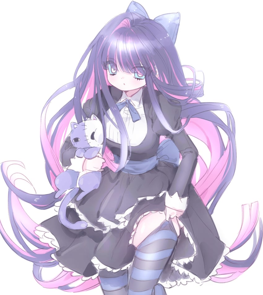 stocking and honekoneko (panty & stocking with garterbelt) drawn by mipi_(u3u_00)