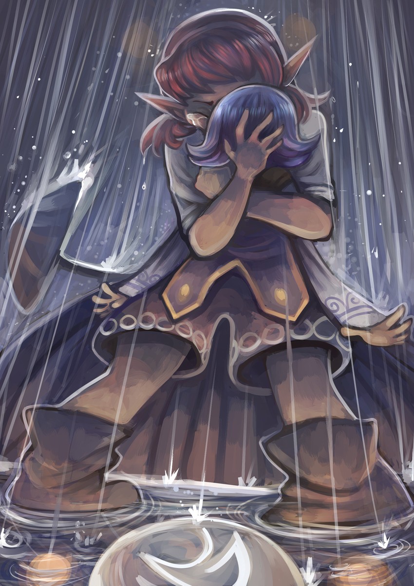 anju and kafei (the legend of zelda and 1 more) drawn by lunie