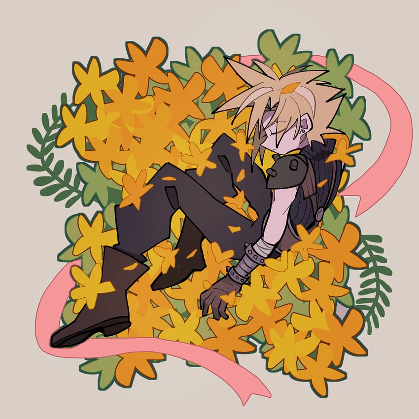 cloud strife (final fantasy and 1 more) drawn by ttnoooo