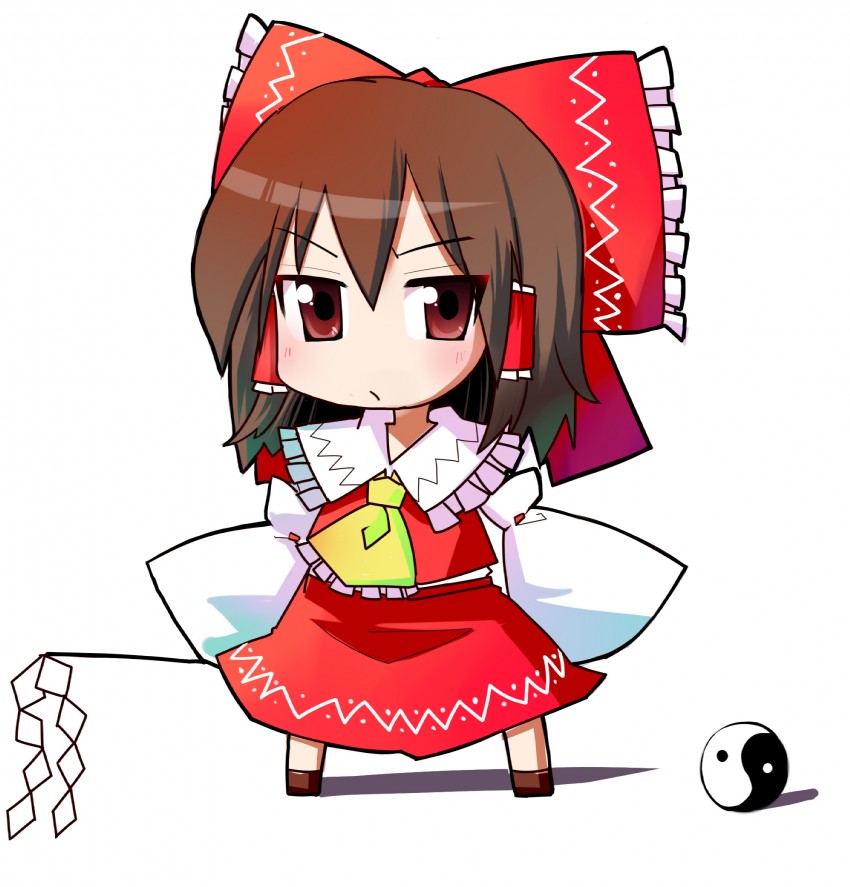 hakurei reimu (touhou) drawn by bell_(oppore_coppore)