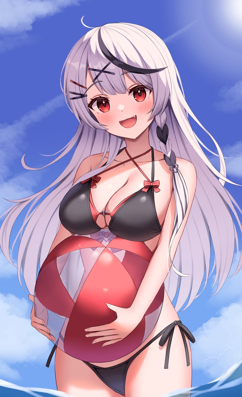 sakamata chloe (hololive) drawn by kumoru_(kumoru_145)