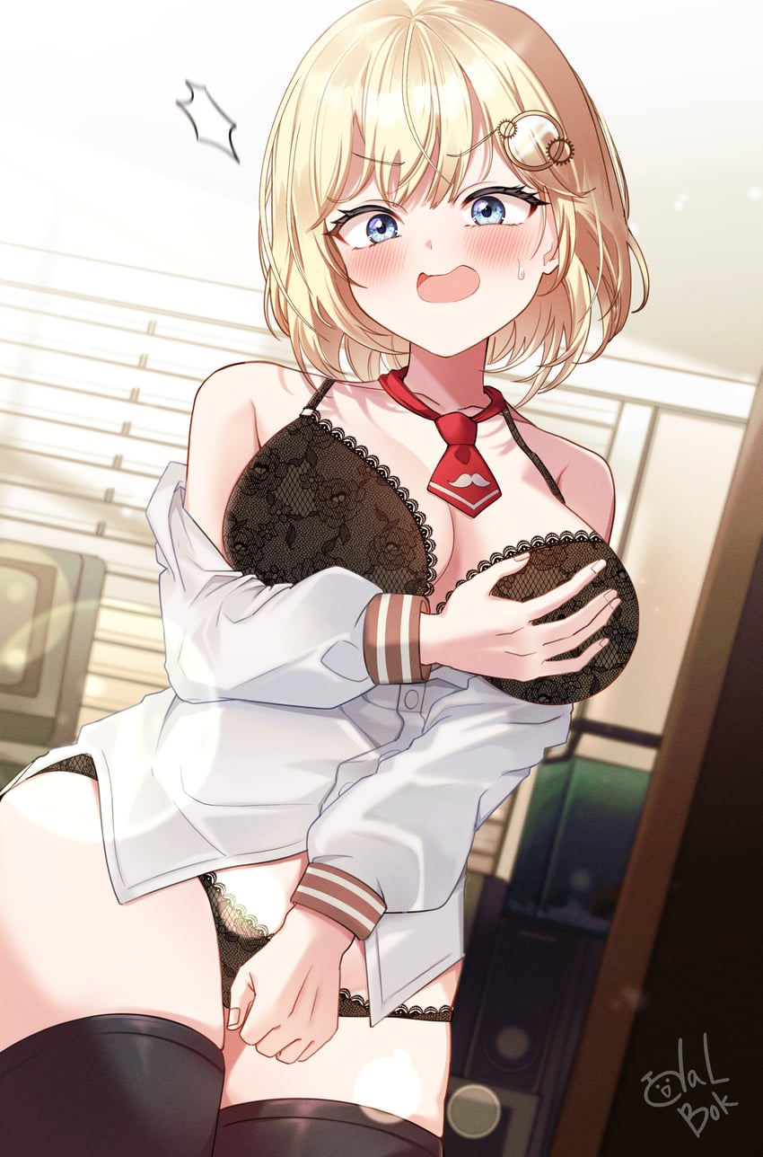 watson amelia (hololive and 1 more) drawn by todalbok106