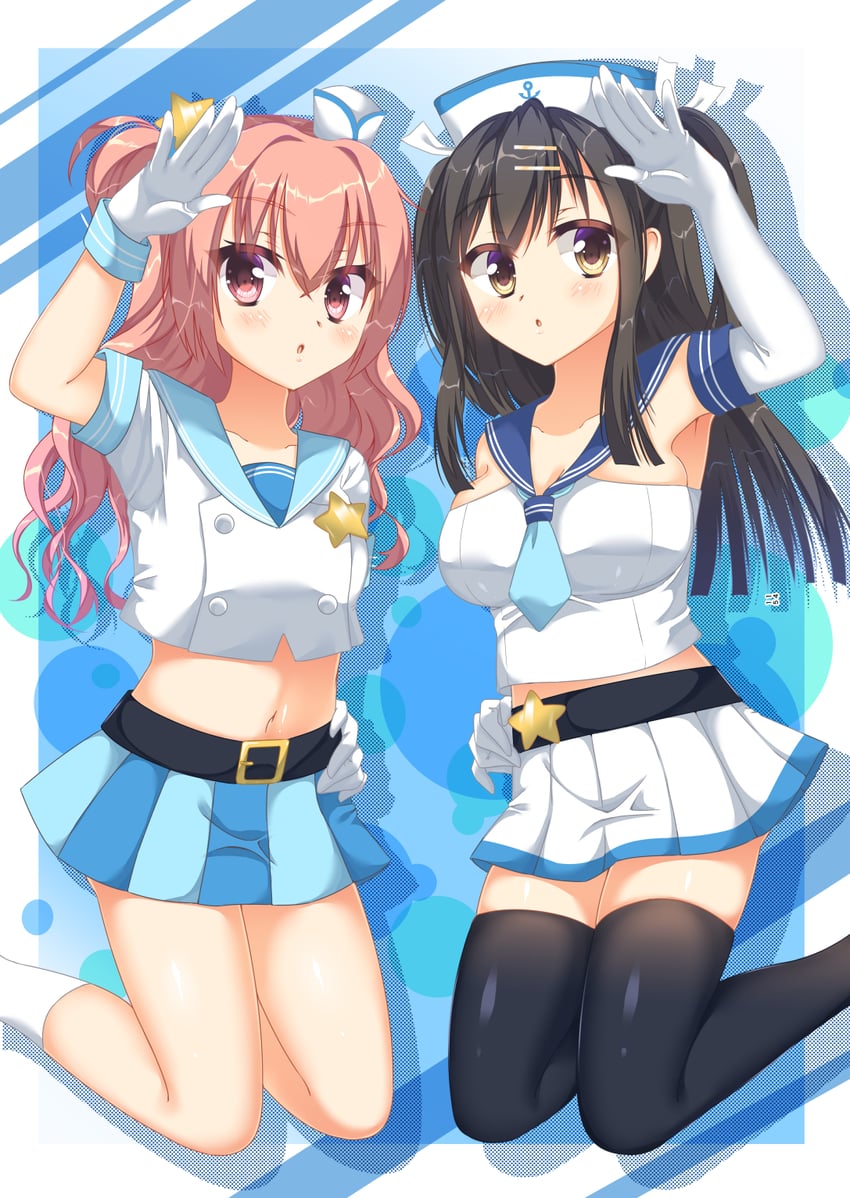 inaba meguru and togakushi touko (sanoba witch) drawn by fuyukichi_(nikoniko1567)