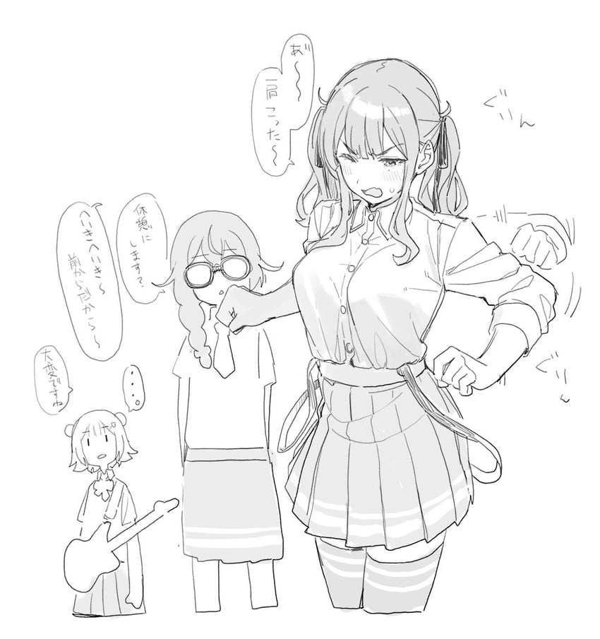 koharu rikka, natsuki karin, and hanakuma chifuyu (synthesizer v and 1 more) drawn by teshima_nari