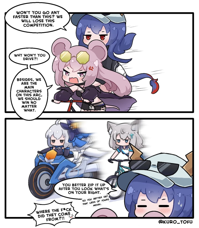shiroko, bronya zaychik, ch'en, lin, ch'en the holungday, and 1 more (blue archive and 3 more) drawn by kurotofu