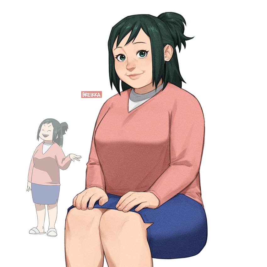 midoriya inko (boku no hero academia) drawn by breikka