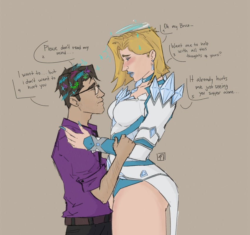 emma frost and bruce banner (marvel and 2 more)