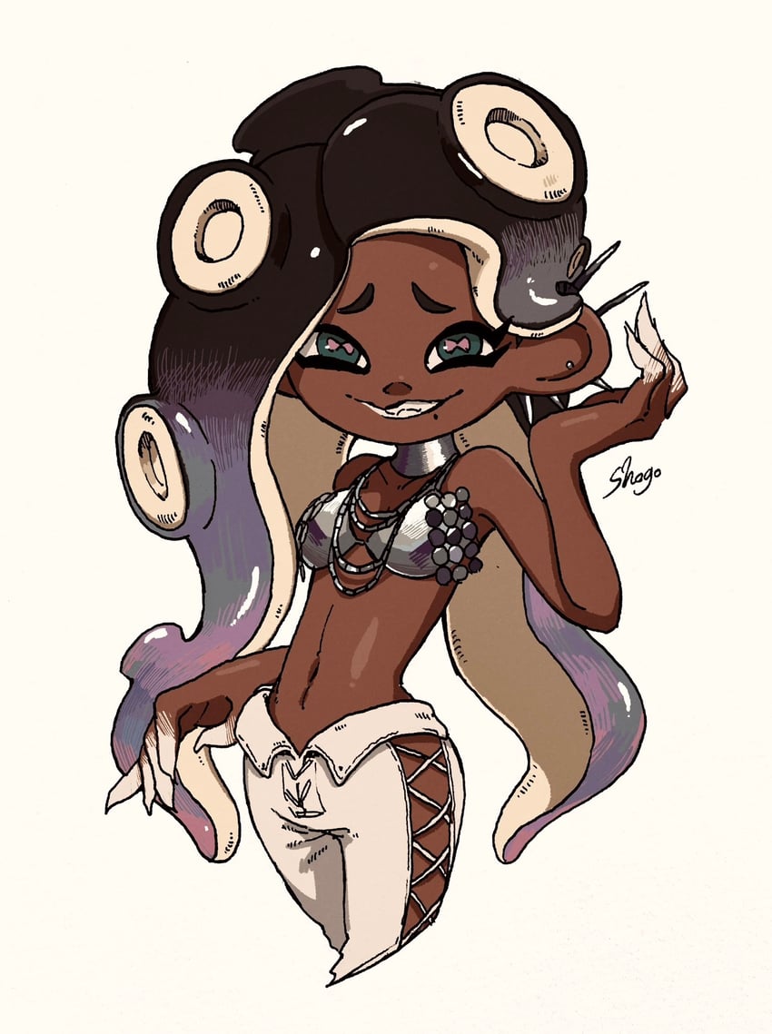 marina (splatoon and 1 more) drawn by shogo_(shogo70449442)