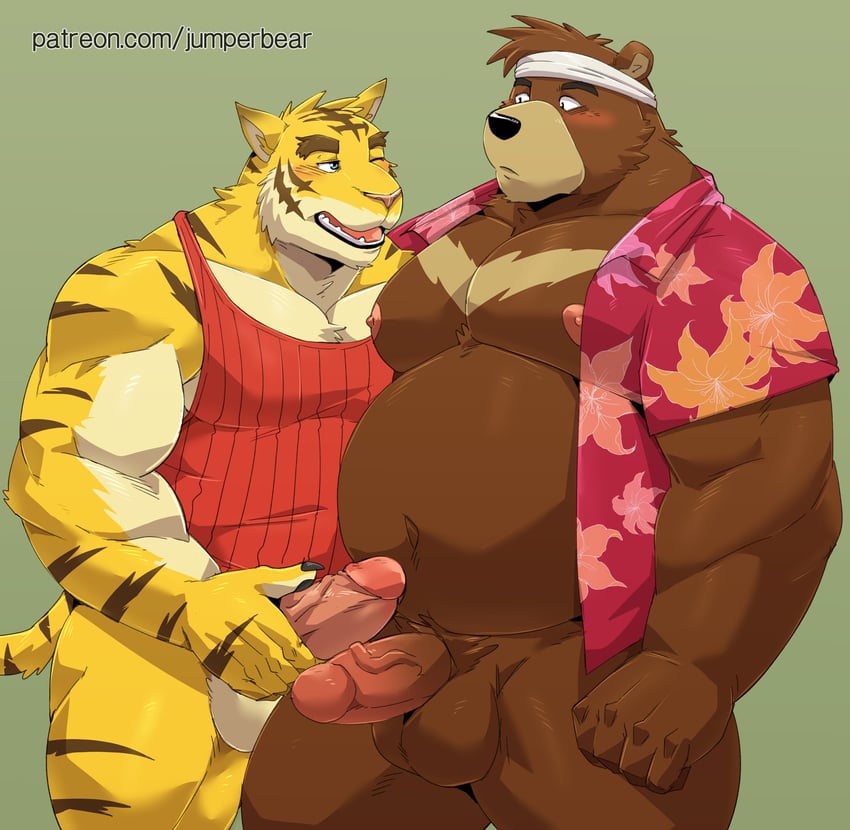 torahiko oshima and kenji mikazuki (morenatsu) drawn by jumperbear