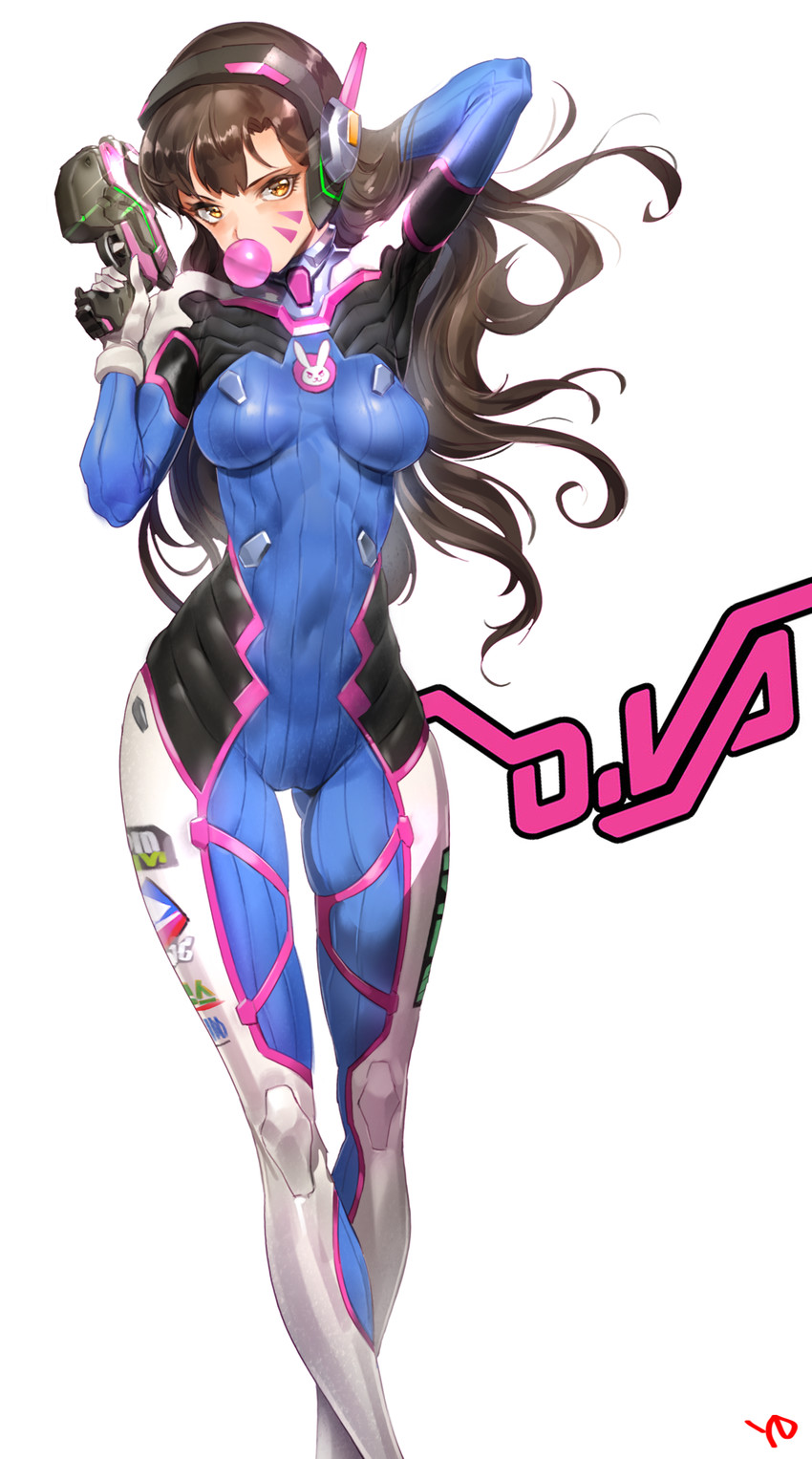 d.va (overwatch and 1 more) drawn by yd_(orange_maru)
