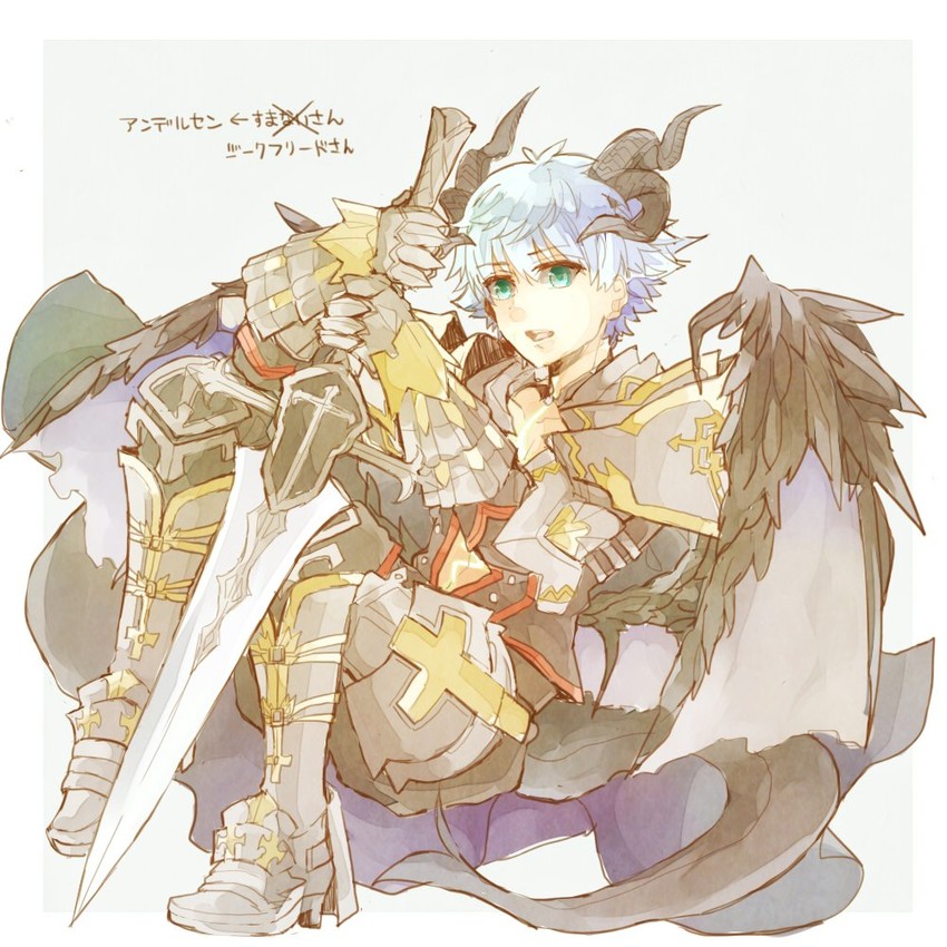 hans christian andersen and siegfried (fate and 3 more) drawn by banira_(ri0115ka)