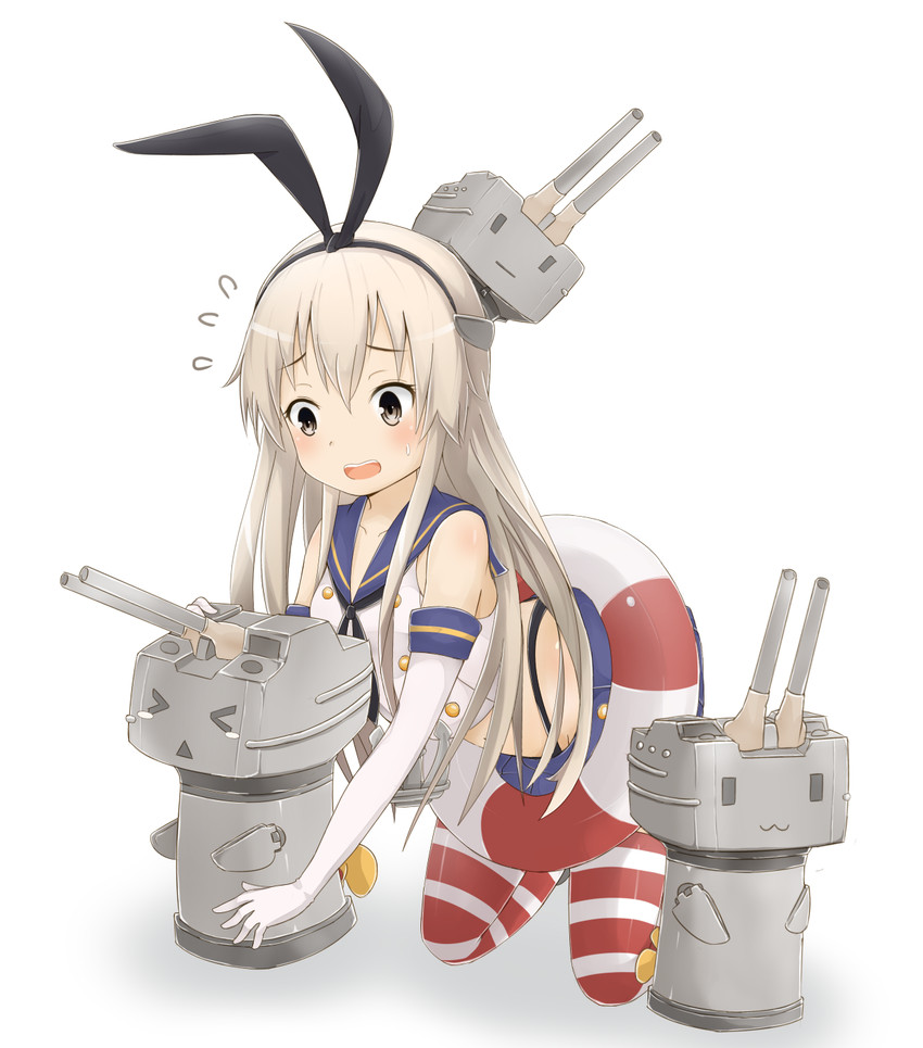 shimakaze and rensouhou-chan (kantai collection) drawn by 53c_(ray_cordova)
