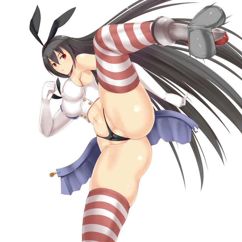 shimakaze and nagato (kantai collection) drawn by rokushiru_(muzai-p)