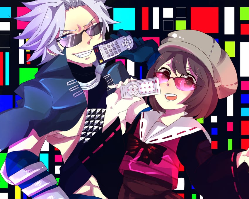 chousokabe motochika and tsuruhime (sengoku basara and 1 more) drawn by hatoba-kun
