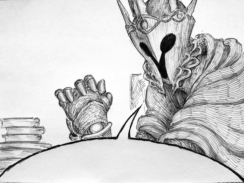 gideon ofnir (elden ring) drawn by chronozbergh